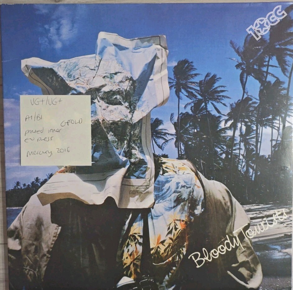 10cc Bloody Tourists Vinyl Record VG+/VG+ 5705484 2016 vinyl record sleeve