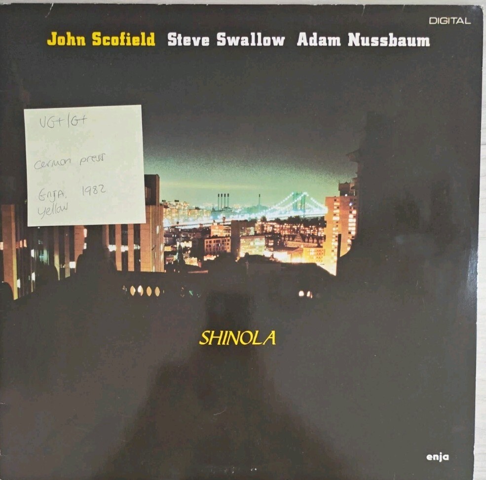 John Scofield Shinola Vinyl Record VG+/G+ ENJA4004 1982 sleeve