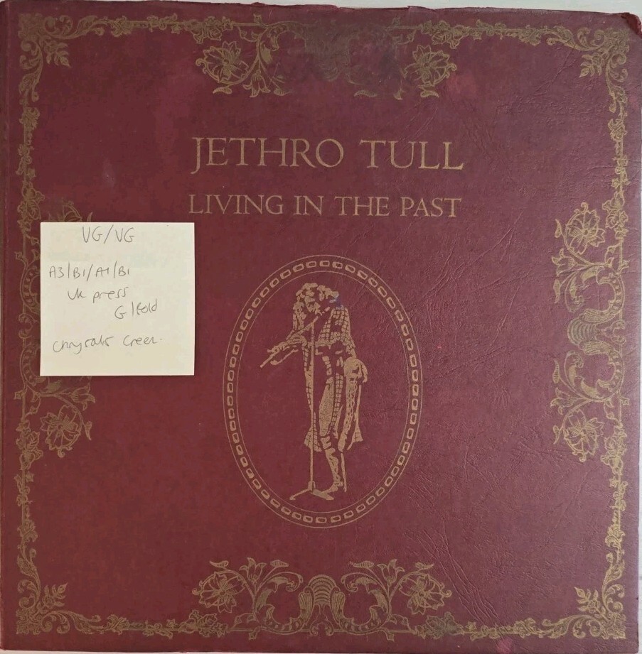 Jethro Tull Living In The Past Vinyl Record VG/VG CJT 2 sleeve