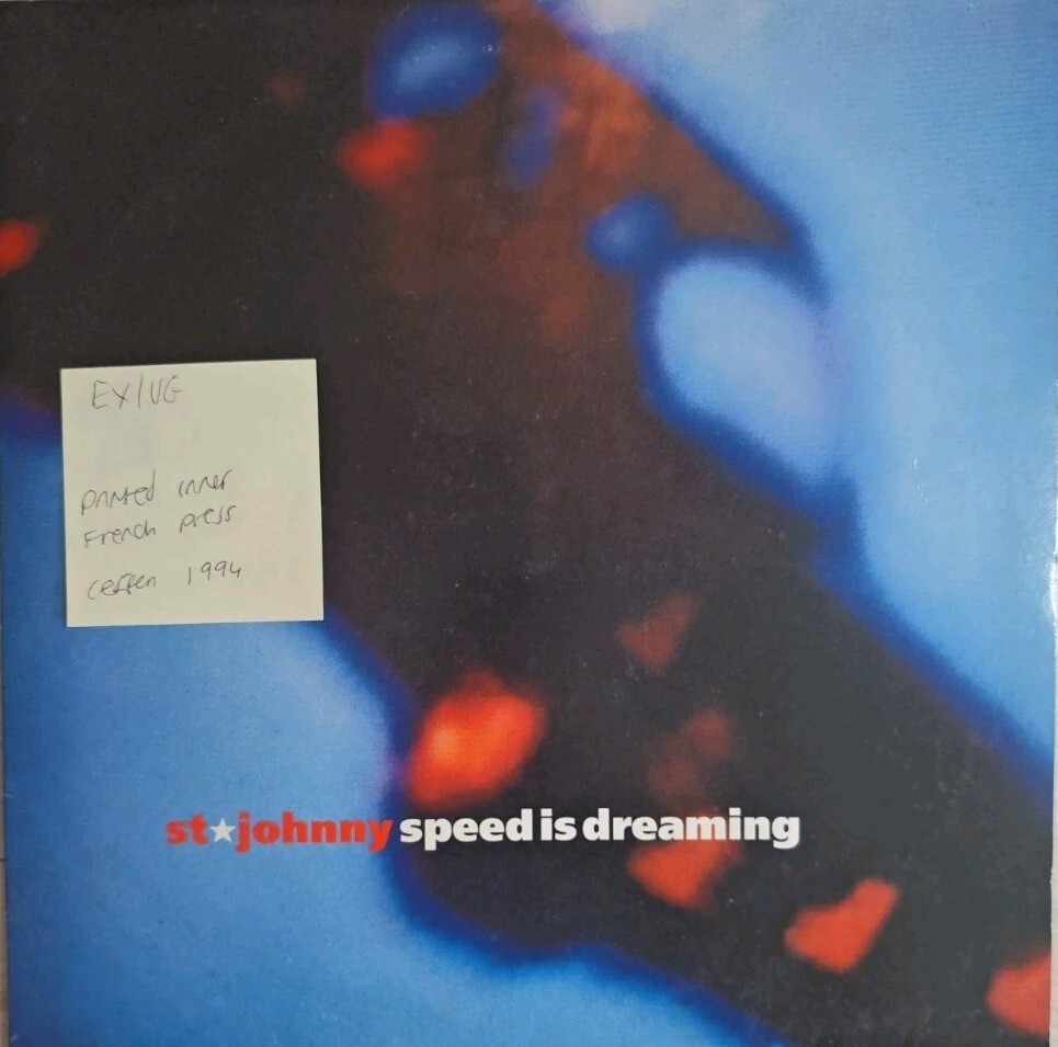 St. Johnny Speed Is Dreaming Vinyl Record EX/VG 1994 vinyl record sleeve