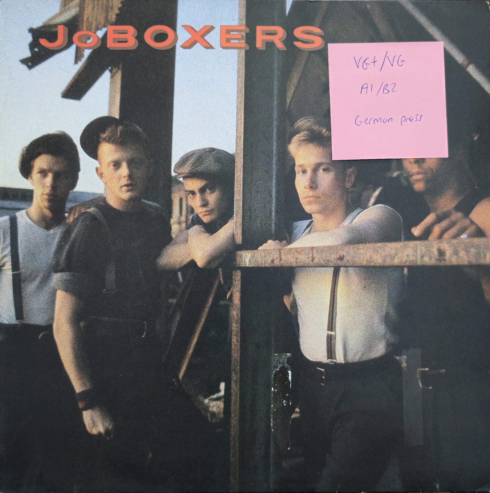 JoBoxers Like Gangbusters Vinyl Record LP VG+/VG BOXXLP1 1983 vinyl record sleeve JoBoxers Like Gangbusters Vinyl Record LP VG+/VG BOXXLP1 1983 sleeve