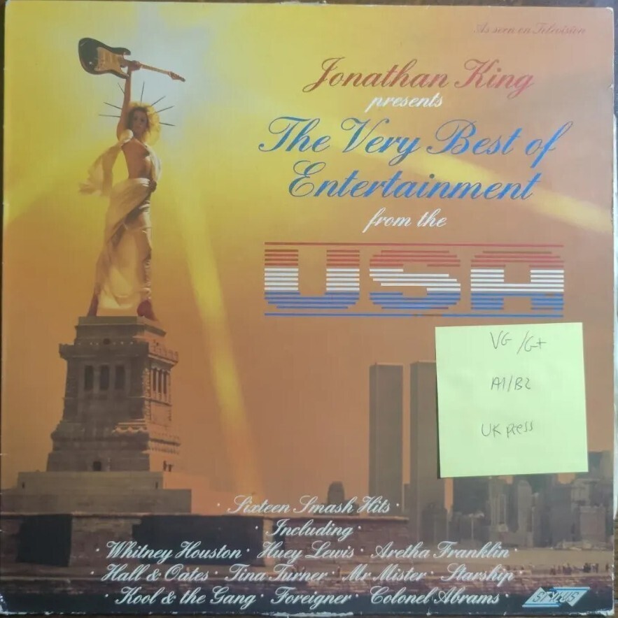 Jonathan King The Very Best USA Vinyl Record LP VG/G+ SMR8612 1986 vinyl record sleeve Jonathan King The Very Best USA Vinyl Record LP VG/G+ SMR8612 1986 sleeve
