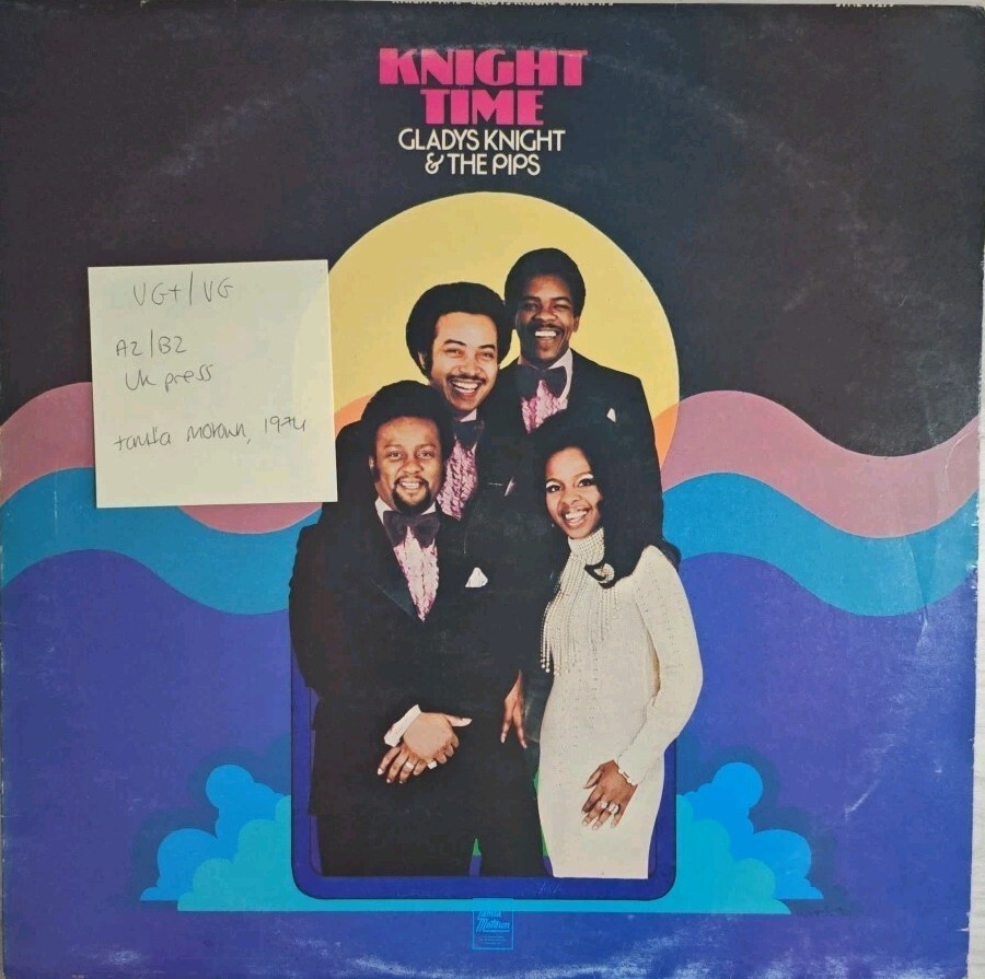 Gladys Knight & The Pips Knight Time Vinyl Record LP VG+/VG STML 11279 vinyl record sleeve Gladys Knight & The Pips Knight Time Vinyl Record LP VG+/VG STML 11279 sleeve