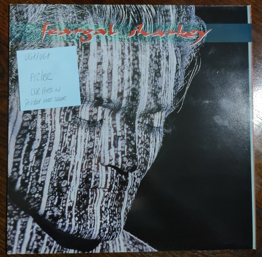 Feargal Sharkey Self Titled Vinyl Record LP VG+/VG+ V2360 1985 vinyl record sleeve Feargal Sharkey Self Titled Vinyl Record LP VG+/VG+ V2360 1985 sleeve