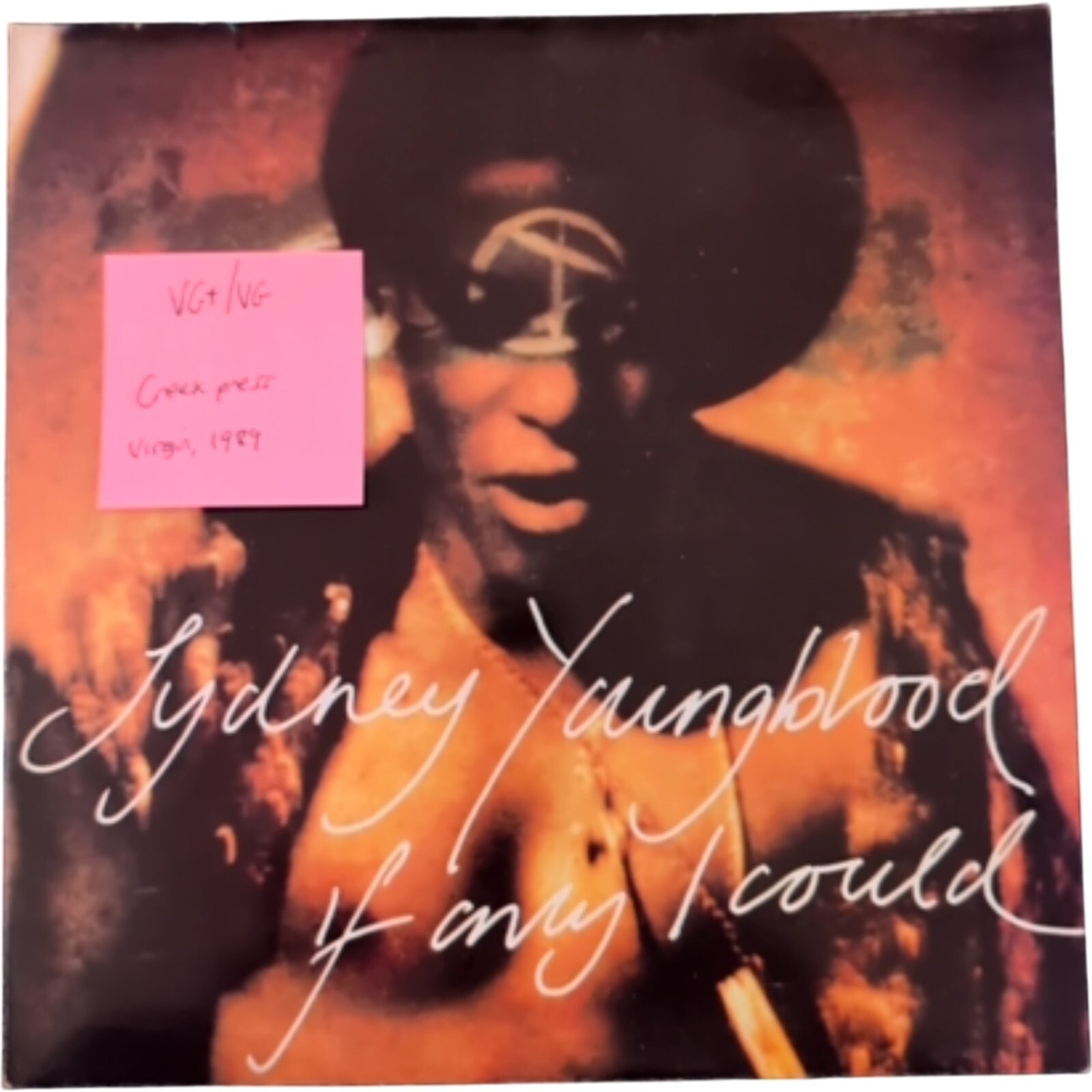 Sydney Youngblood If Only I Could Vinyl Record LP VG+/VG VG2154Z 19891989 vinyl record sleeve Sydney Youngblood If Only I Could Vinyl Record LP VG+/VG VG2154Z 19891989 sleeve