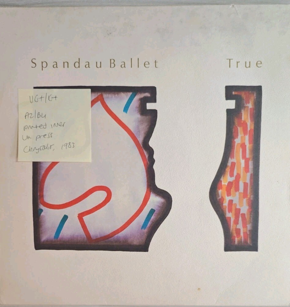 Spandau Ballet True Vinyl Record LP VG+/G+ CDL1403 1983 vinyl record sleeve Spandau Ballet True Vinyl Record LP VG+/G+ CDL1403 1983 sleeve