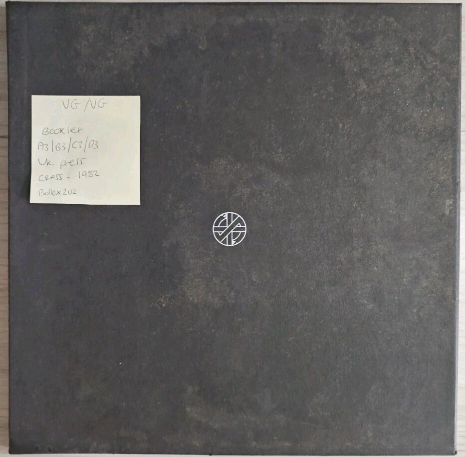 Crass Christ The Album / Well Forked Vinyl Record Box Set VG/VG BOLLOX2U2 1982 vinyl record sleeve Crass Christ The Album / Well Forked Vinyl Record Box Set VG/VG BOLLOX2U2 1982 sleeve