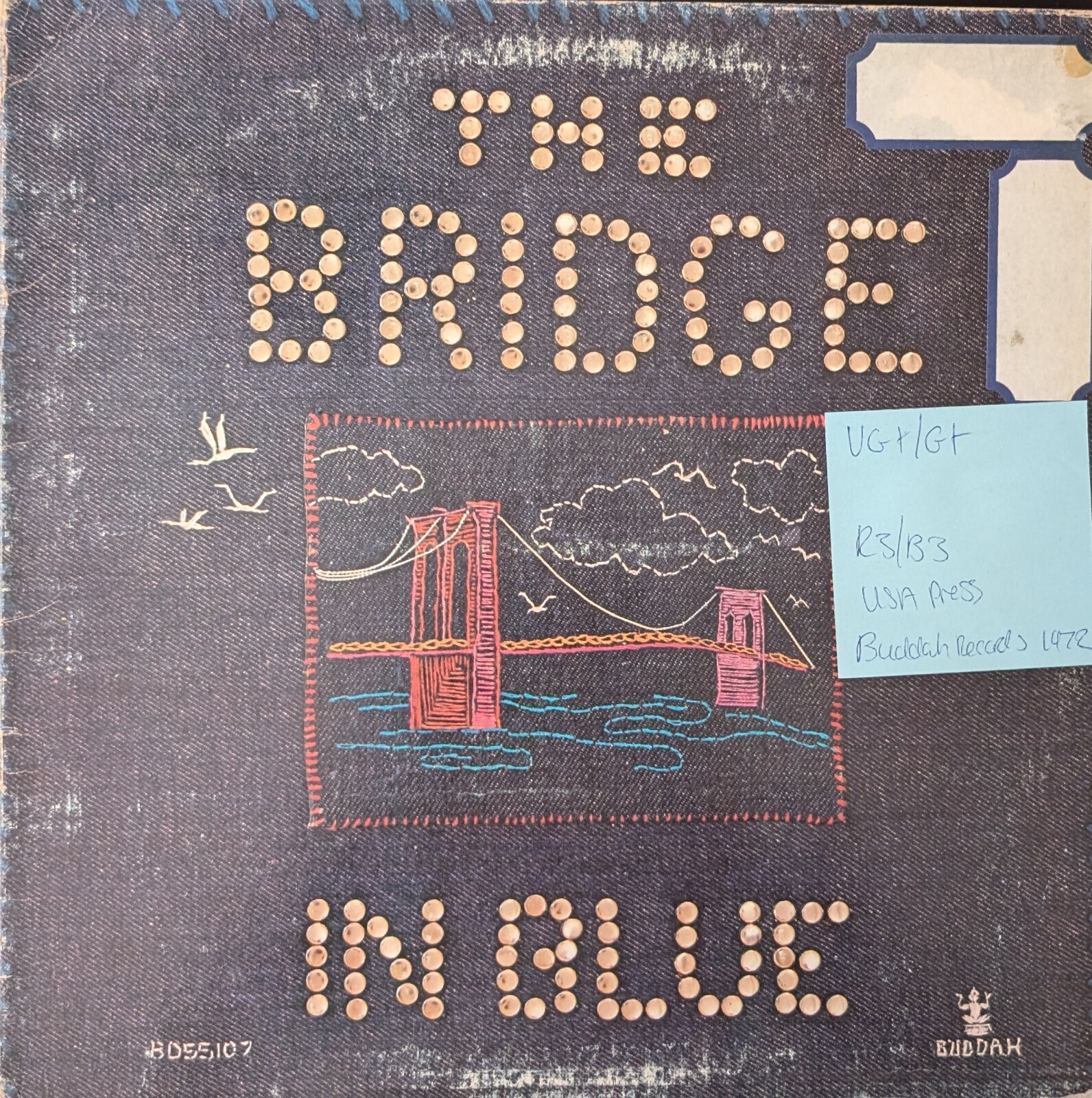 The Bridge In Blue Vinyl Record LP VG+/G+ BD55107 1972 vinyl record sleeve The Bridge In Blue Vinyl Record LP VG+/G+ BD55107 1972 sleeve