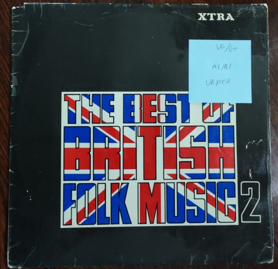 Various The Best Of British Folk Music Vol 2 Vinyl Record LP VG/G+ XTRA1044 vinyl record sleeve Various The Best Of British Folk Music Vol 2 Vinyl Record LP VG/G+ XTRA1044 sleeve