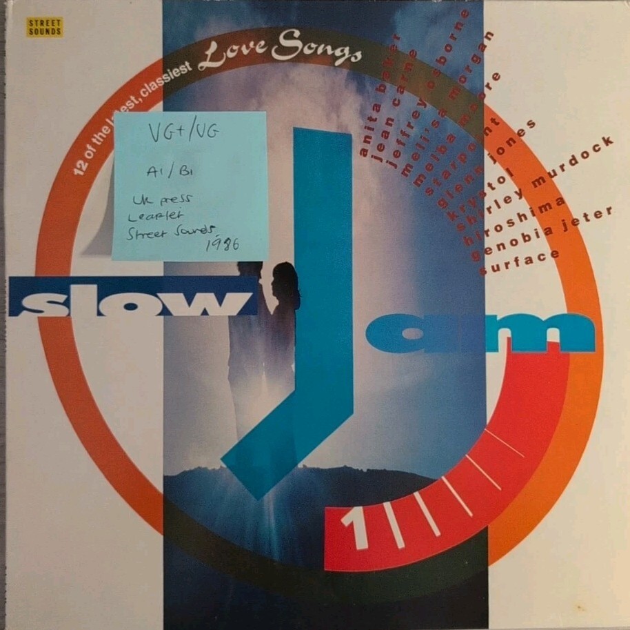 Various Slow Jam 1 Vinyl Record LP VG+/VG SLJAM1 1986 vinyl record sleeve Various Slow Jam 1 Vinyl Record LP VG+/VG SLJAM1 1986 sleeve