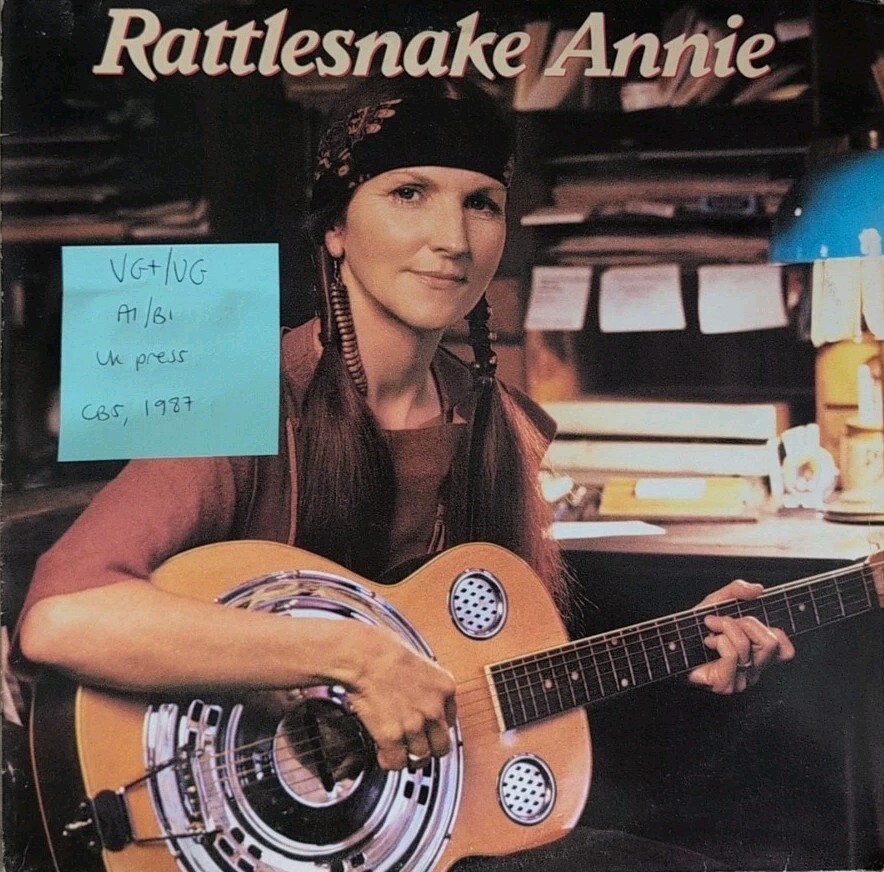 Rattlesnake Annie Self-Titled Vinyl Record LP VG+/VG 4600441 1987 vinyl record sleeve Rattlesnake Annie Self-Titled Vinyl Record LP VG+/VG 4600441 1987 sleeve