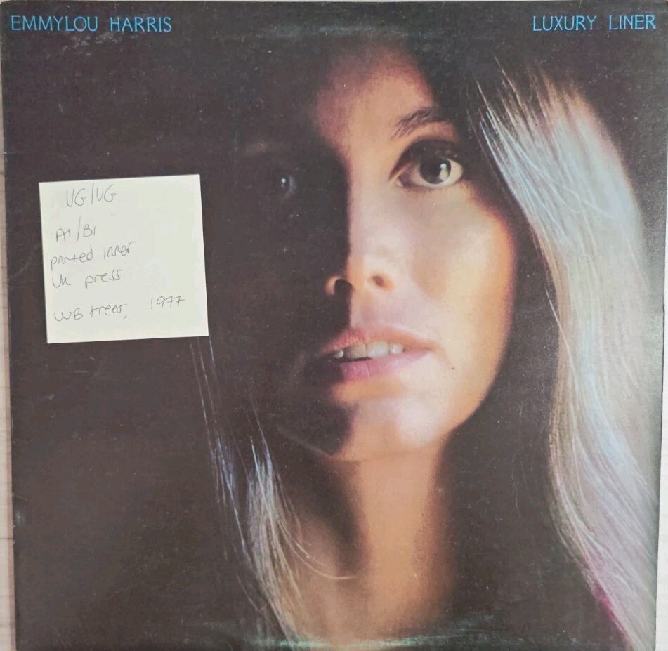 Emmylou Harris Luxury Liner Vinyl Record LP VG/VG WB56334 1977 vinyl record sleeve Emmylou Harris Luxury Liner Vinyl Record LP VG/VG WB56334 1977 sleeve