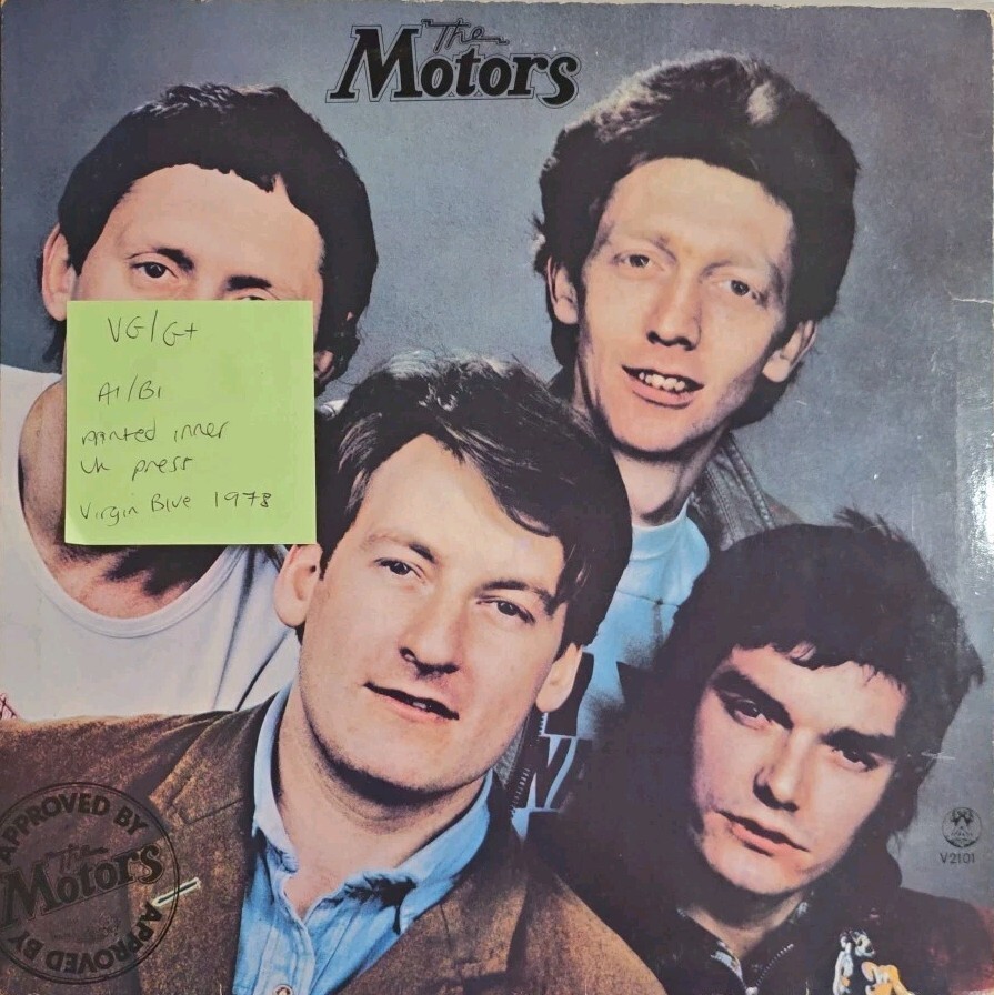 The Motors Approved By The Motors Vinyl Record LP VG/G+ V2101 1978 vinyl record sleeve The Motors Approved By The Motors Vinyl Record LP VG/G+ V2101 1978 sleeve