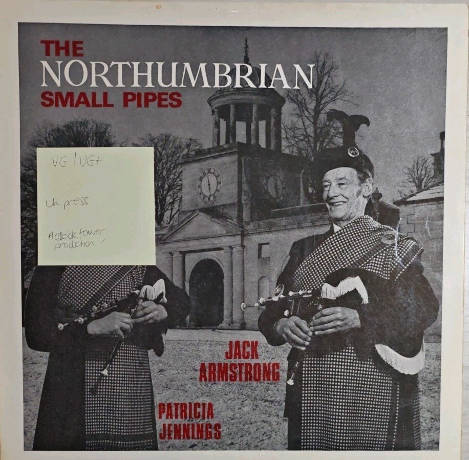 Northumbrian Small Pipes Armstrong & Jennings Vinyl Record LP VG/VG+ MTN 3074 vinyl record sleeve Northumbrian Small Pipes Armstrong & Jennings Vinyl Record LP VG/VG+ MTN 3074 sleeve