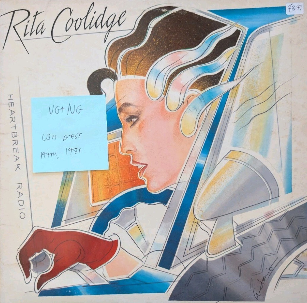 Rita Coolidge Heartbreak Radio Vinyl Record LP VG+/VG SP3727 1981 vinyl record sleeve Rita Coolidge Heartbreak Radio Vinyl Record LP VG+/VG SP3727 1981 sleeve