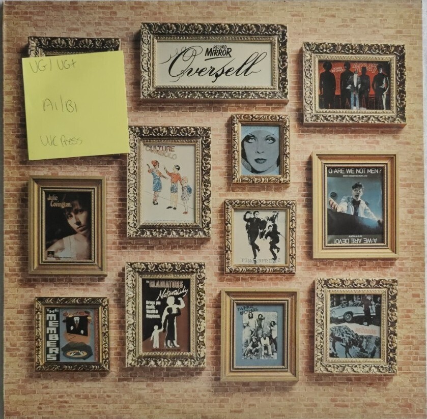 Record Mirror Oversell Vinyl Record LP VG/VG+ RMOS1 1979 1st Press vinyl record sleeve Record Mirror Oversell Vinyl Record LP VG/VG+ RMOS1 1979 1st Press sleeve