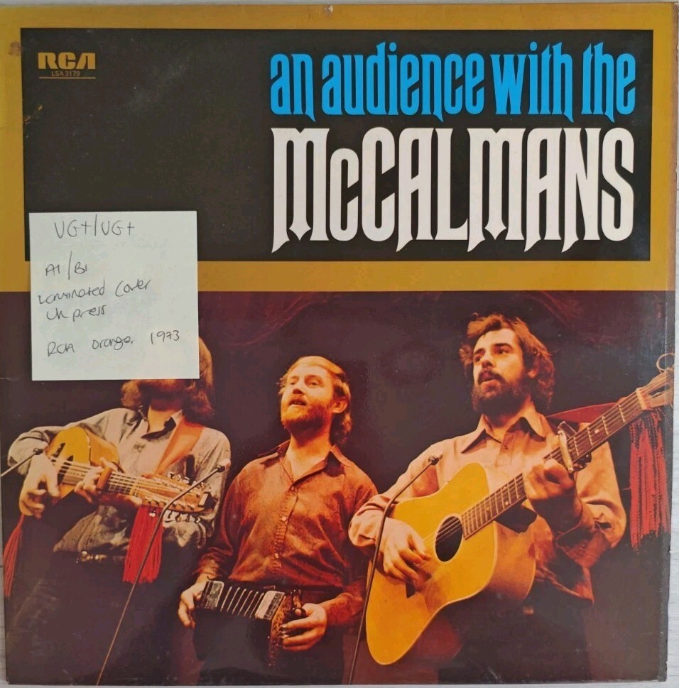 McCalmans An Audience With Vinyl Record LP VG+/VG+ LSA3179 1973 vinyl record sleeve McCalmans An Audience With Vinyl Record LP VG+/VG+ LSA3179 1973 sleeve