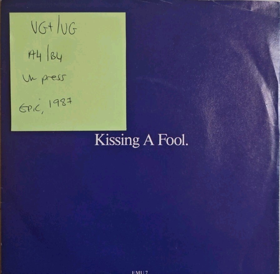 George Michael Kissing A Fool Vinyl Record VG+/VG EMU 7 1987 sleeve