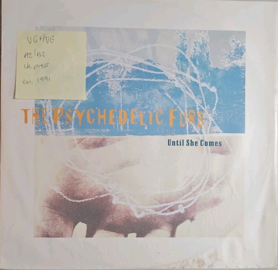 The Psychedelic Furs Until She Comes Vinyl Record VG+/VG YZ587T 1991 sleeve