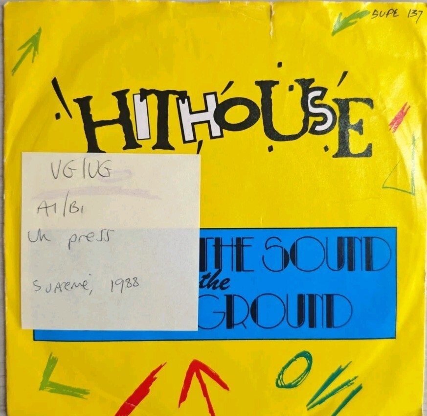 Hithouse Jack to The Sound of The Underground Vinyl Record VG/VG SUPE137 1988 vinyl record sleeve Hithouse Jack to The Sound of The Underground Vinyl Record VG/VG SUPE137 1988 sleeve