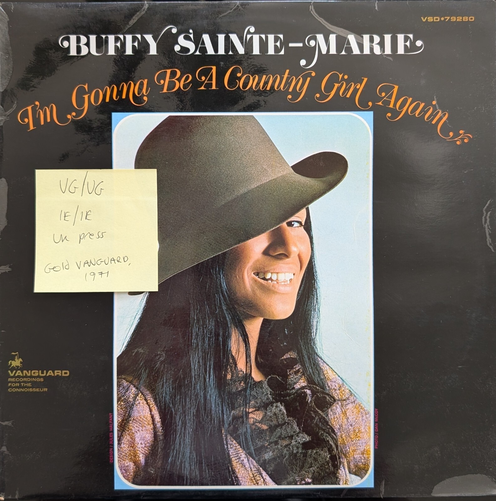 Buffy Sainte-Marie I'm Gonna Be A Country Girl Again Vinyl Record VG/VGVSD 79280 vinyl record sleeve Buffy Sainte-Marie I'm Gonna Be A Country Girl Again Vinyl Record VG/VGVSD 79280 sleeve