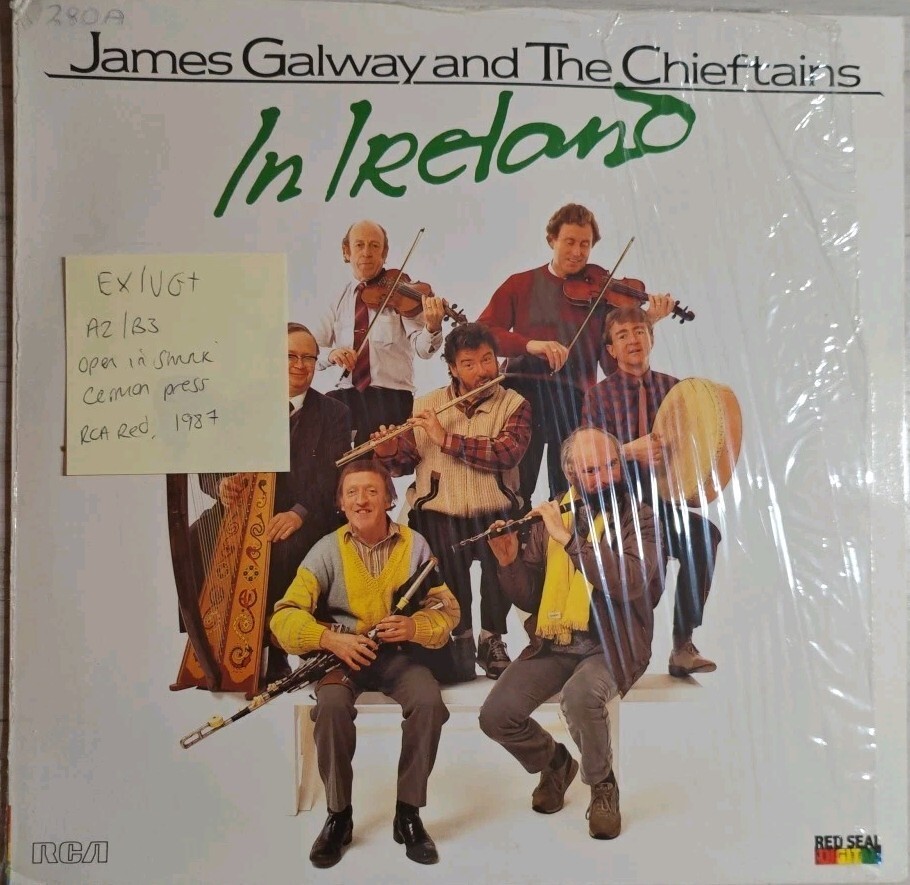 James Galway And The Chieftains In Ireland Vinyl Record EX/VG+ RL85798 1987 vinyl record sleeve James Galway And The Chieftains In Ireland Vinyl Record EX/VG+ RL85798 1987 sleeve